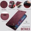 Custodia a portafoglio in pelle di vitello con blocco RFID Xiaomi 17 Caseme 033 - Rossa