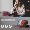 Custodia a portafoglio in pelle di vitello con blocco RFID Xiaomi 17 Caseme 033 - Rossa