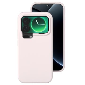 Custodia in silicone liquido per Xiaomi 17 - Grigio Rosa