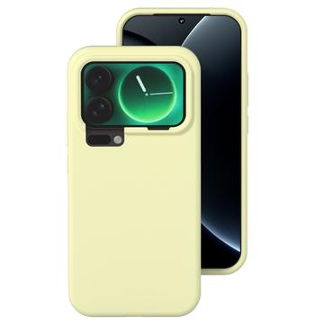Custodia in silicone liquido per Xiaomi 17 - Gialla