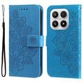 Custodia a portafoglio per Xiaomi 17 serie Mandala - Blu