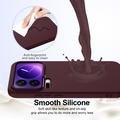 Custodia in silicone liquido per Xiaomi 17 Pro - compatibile con MagSafe - Vino Rosso