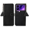 Custodia in pelle a portafoglio Xiaomi 17 Pro Max con RFID