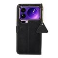 Custodia in pelle a portafoglio Xiaomi 17 Pro Max con RFID - Nero