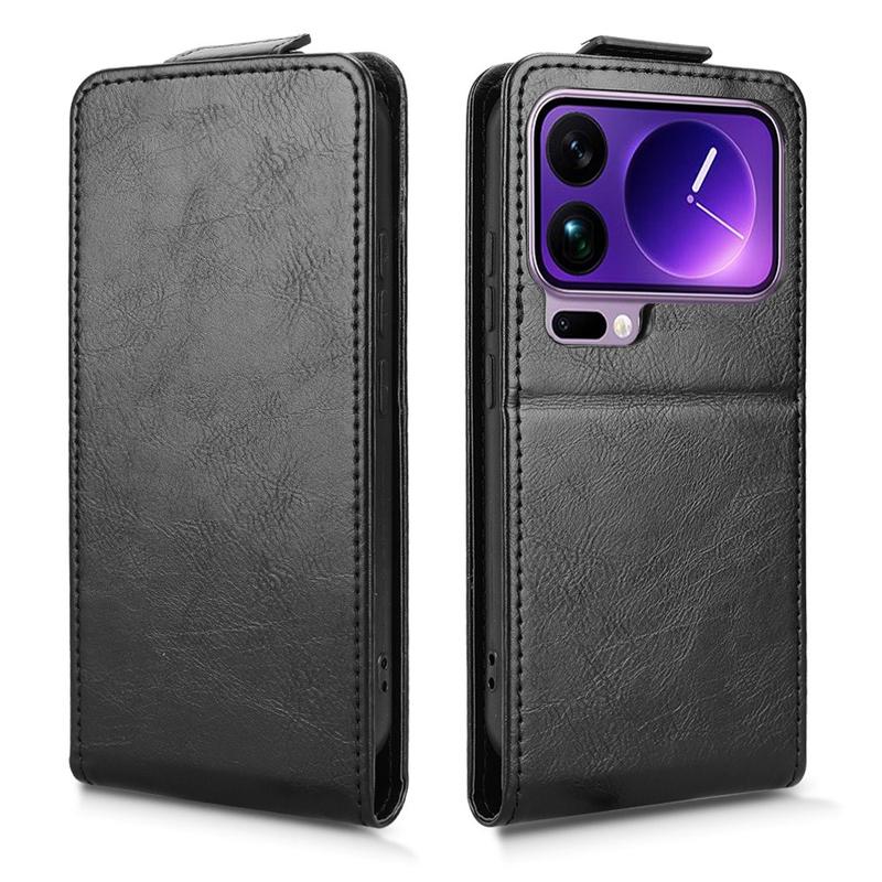 WBWONE Flip Cover Con Supporto Per Xiaomi Mi 13T Pro - Custodia A Libro In Pelle Con Funzione Standby Intelligente E Finestra Data/Ora - 3