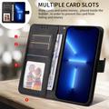 Xiaomi 17 Pro Max Custodia a portafoglio con supporto - Nera