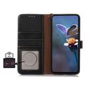 Custodia in pelle a portafoglio Xiaomi 17 Pro con RFID - Nero