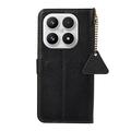 Custodia in pelle a portafoglio Xiaomi 17 con RFID - Nero