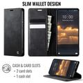 Custodia a portafoglio in pelle di vitello con blocco RFID Xiaomi 17 Ultra Caseme 033