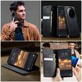 Custodia a portafoglio in pelle di vitello con blocco RFID Xiaomi 17 Ultra Caseme 033