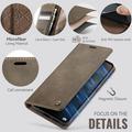 Custodia a portafoglio in pelle di vitello con blocco RFID Xiaomi 17 Ultra Caseme 033 - Caffè
