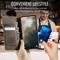 Custodia a portafoglio in pelle di vitello con blocco RFID Xiaomi 17 Ultra Caseme 033 - Caffè