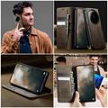 Custodia a portafoglio in pelle di vitello con blocco RFID Xiaomi 17 Ultra Caseme 033 - Caffè