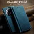 Custodia a portafoglio in pelle di vitello con blocco RFID Xiaomi 17 Ultra Caseme 033 - Verde