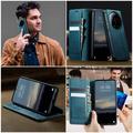 Custodia a portafoglio in pelle di vitello con blocco RFID Xiaomi 17 Ultra Caseme 033 - Verde