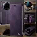 Custodia a portafoglio in pelle di vitello con blocco RFID Xiaomi 17 Ultra Caseme 033 - Viola