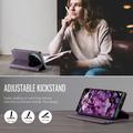 Custodia a portafoglio in pelle di vitello con blocco RFID Xiaomi 17 Ultra Caseme 033 - Viola