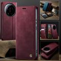 Custodia a portafoglio in pelle di vitello con blocco RFID Xiaomi 17 Ultra Caseme 033 - Rossa