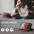 Custodia a portafoglio in pelle di vitello con blocco RFID Xiaomi 17 Ultra Caseme 033 - Rossa