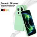 Custodia in silicone liquido con cinghia a mano per Xiaomi 17 Ultra - Verde