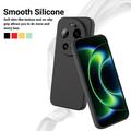 Custodia in silicone liquido con cinghia a mano per Xiaomi 17 Ultra - Nera