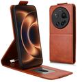 Xiaomi 17 Ultra Custodia verticale con supporto - Marrone