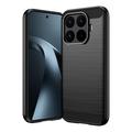 Custodia in TPU spazzolato per Xiaomi 17T - Fibra di Carbonio