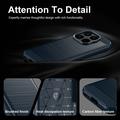 Custodia in TPU spazzolato per Xiaomi 17T - Fibra di Carbonio - Blu