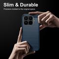 Custodia in TPU spazzolato per Xiaomi 17T - Fibra di Carbonio - Blu