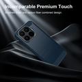 Custodia in TPU spazzolato per Xiaomi 17T - Fibra di Carbonio - Blu