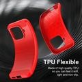 Custodia in TPU spazzolato per Xiaomi 17T - Fibra di Carbonio - Rossa