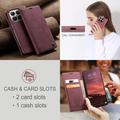 Custodia a Portafoglio Caseme 013 Serie per Xiaomi 17T - Rossa
