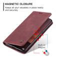 Custodia a Portafoglio Caseme 013 Serie per Xiaomi 17T - Rossa