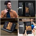 Custodia a portafoglio in pelle di vitello con blocco RFID Xiaomi 17T Caseme 033 - Nera