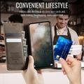Custodia a portafoglio in pelle di vitello con blocco RFID Xiaomi 17T Caseme 033 - Caffè