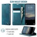 Custodia a portafoglio in pelle di vitello con blocco RFID Xiaomi 17T Caseme 033 - Verde