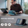 Custodia a portafoglio in pelle di vitello con blocco RFID Xiaomi 17T Caseme 033 - Verde