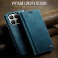 Custodia a portafoglio in pelle di vitello con blocco RFID Xiaomi 17T Caseme 033 - Verde