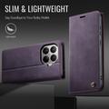 Custodia a portafoglio in pelle di vitello con blocco RFID Xiaomi 17T Caseme 033 - Viola