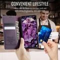 Custodia a portafoglio in pelle di vitello con blocco RFID Xiaomi 17T Caseme 033 - Viola