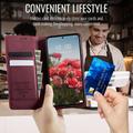 Custodia a portafoglio in pelle di vitello con blocco RFID Xiaomi 17T Caseme 033 - Rossa