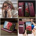 Custodia a portafoglio in pelle di vitello con blocco RFID Xiaomi 17T Caseme 033 - Rossa