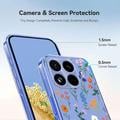 Custodia in TPU con motivo floreale per Xiaomi 17T - Margherite