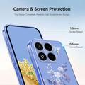 Custodia in TPU con motivo floreale per Xiaomi 17T - Viola