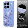 Custodia in TPU con motivo floreale per Xiaomi 17T - Viola