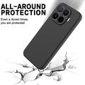 Custodia in silicone liquido con cinghia a mano per Xiaomi 17T - Nera