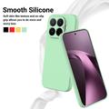Custodia in silicone liquido con cinghia a mano per Xiaomi 17T - Verde