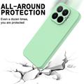 Custodia in silicone liquido con cinghia a mano per Xiaomi 17T - Verde