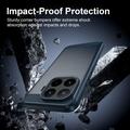 Custodia in TPU spazzolato per Xiaomi 17T Pro - Fibra di Carbonio - Blu