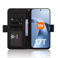 Custodia a portafoglio per Xiaomi 17T Pro - Nera